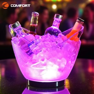4L Acrylic LED Ice Bucket