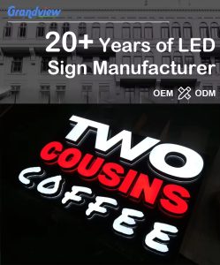 Custom 3D Acrylic Light-Up LED Letter Sign