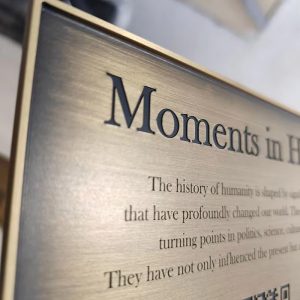Custom Brass Time Capsule Plaque