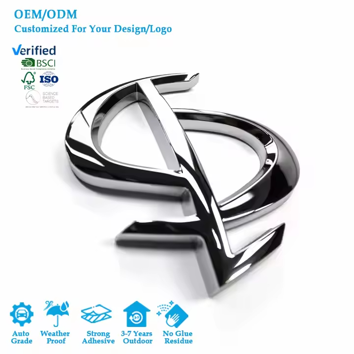 Custom Chrome Car Badge