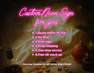 Custom UV-Printed LED Neon Barbershop Sign