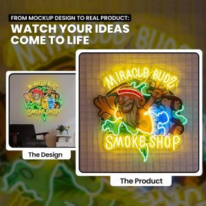 Custom UV-Printed LED Neon Barbershop Sign