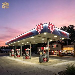 Gas Station Signboard Light Box