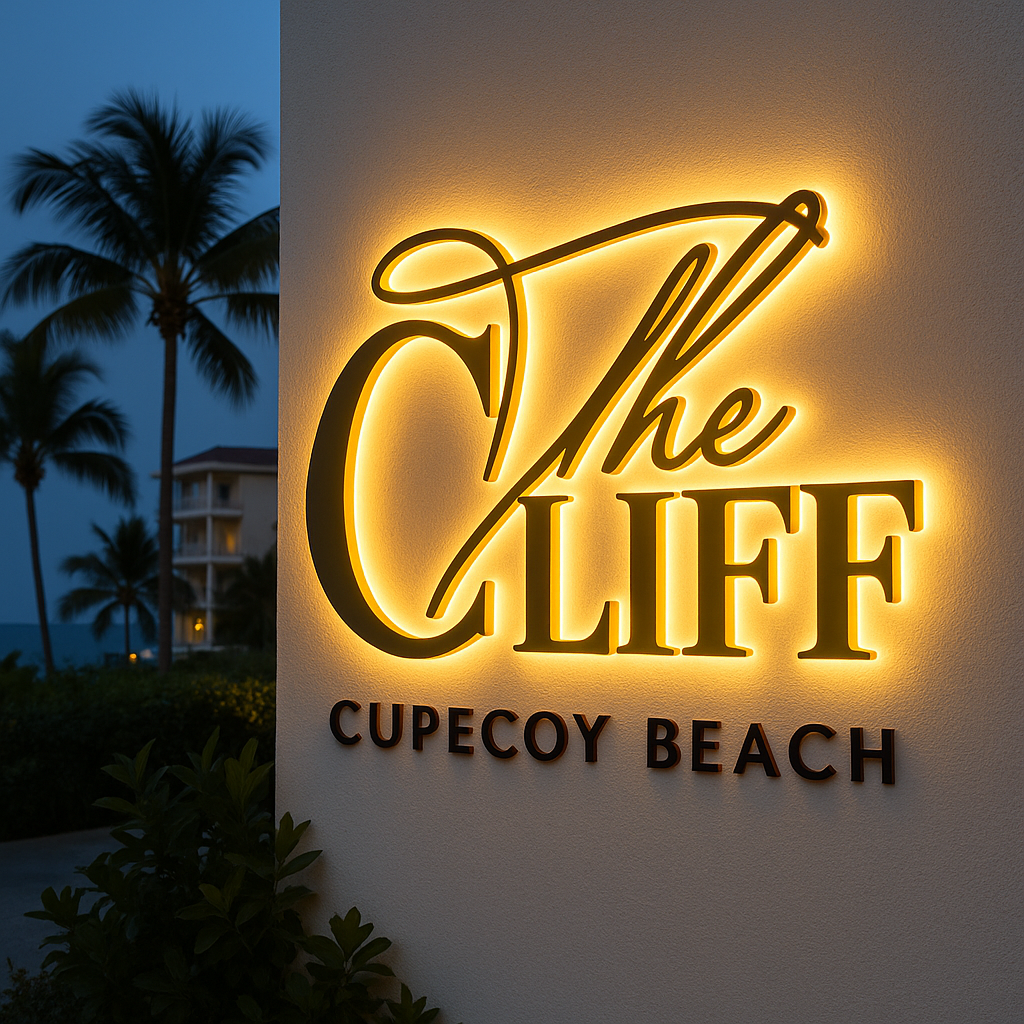 LED Backlit Text Sign