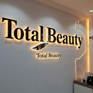 LED Backlit Text Sign