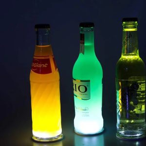 LED Bottle Label Light Coaster