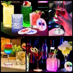 LED Bottle Label Light Coaster