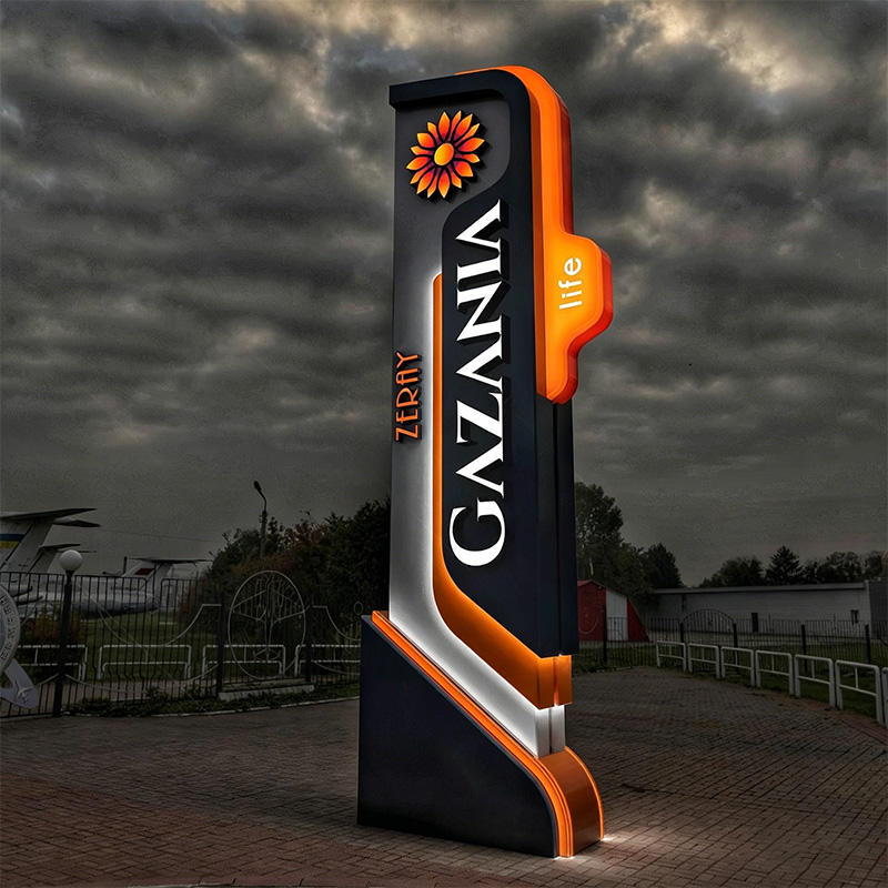 Outdoor Pillar Guide Sign
