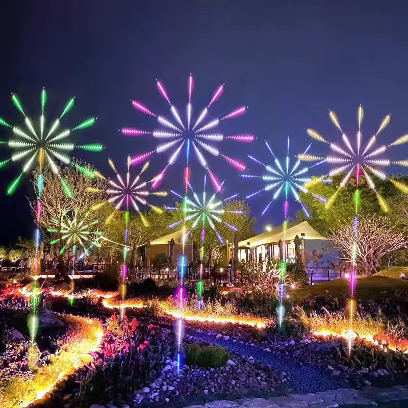 Outdoor Waterproof RGB LED Fireworks Light