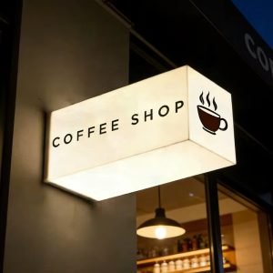 Store Front Lightbox Sign