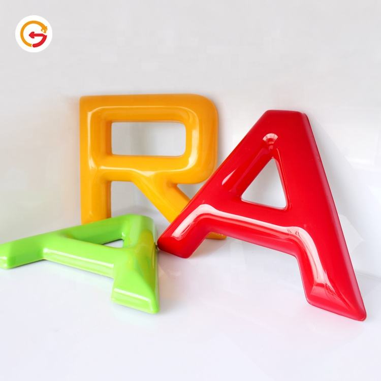 Vacuum-Formed 3D Plastic Letters