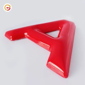 Vacuum-Formed 3D Plastic Letters