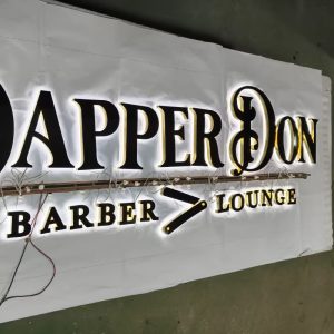Backlit Channel Letter Sign, LED Commercial Sign, Illuminated Sign, Lighted Letters, LED Backlit Sign
