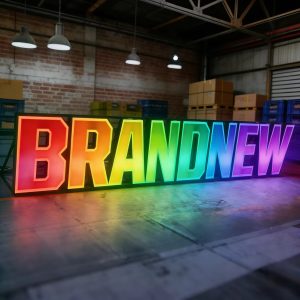 LED RGB Color Changing Custom Painted Channel Letters, DC Powered, APP Controlled, IP65 Waterproof For Home & Commercial Use