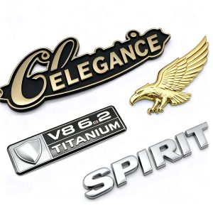 3D ABS Plastic & Zinc Alloy Metal Badges,
