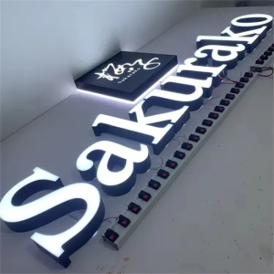 LED Illuminated Letters, Stainless Steel LED Sign Letters, Mini Resin Signs