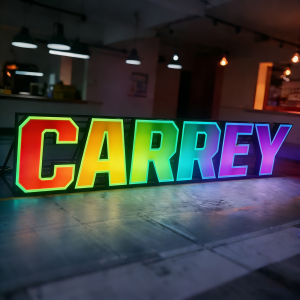 LED RGB Color Changing Custom Painted Channel Letters, DC Powered, APP Controlled, IP65 Waterproof For Home & Commercial Use