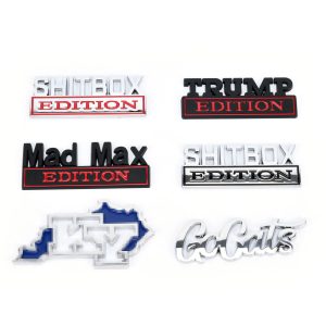3D ABS Plastic & Zinc Alloy Metal Badges,
