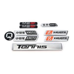 3D ABS Plastic & Zinc Alloy Metal Badges,