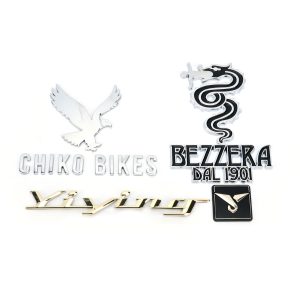 3D ABS Plastic & Zinc Alloy Metal Badges,