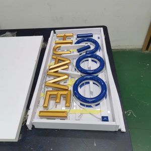 3D Carved Multi-Color Backlit Lettering