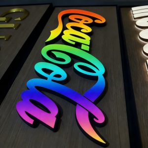 LED RGB Color Changing Custom Painted Channel Letters, DC Powered, APP Controlled, IP65 Waterproof For Home & Commercial Use