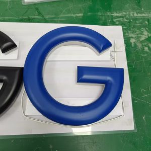 3D Carved Multi-Color Backlit Lettering