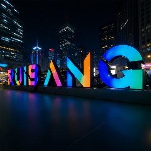 LED RGB Color Changing Custom Painted Channel Letters, DC Powered, APP Controlled, IP65 Waterproof For Home & Commercial Use
